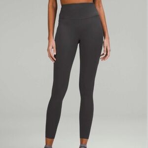 LULULEMON Fast & Free 7/8 Tight II Dark Gray Size 10